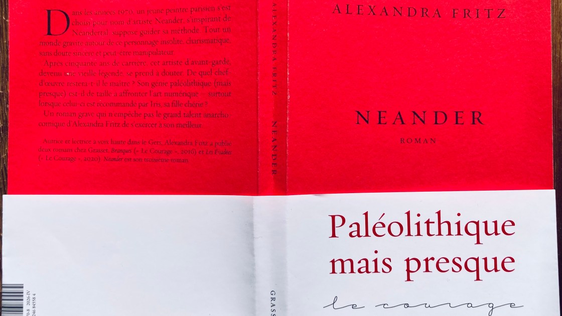 Neander, 3e roman d'Alexandra Fritz aux éditions Grasset